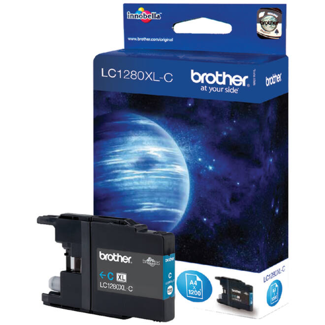 Inktcartridge Brother LC-1280XLC blauw
