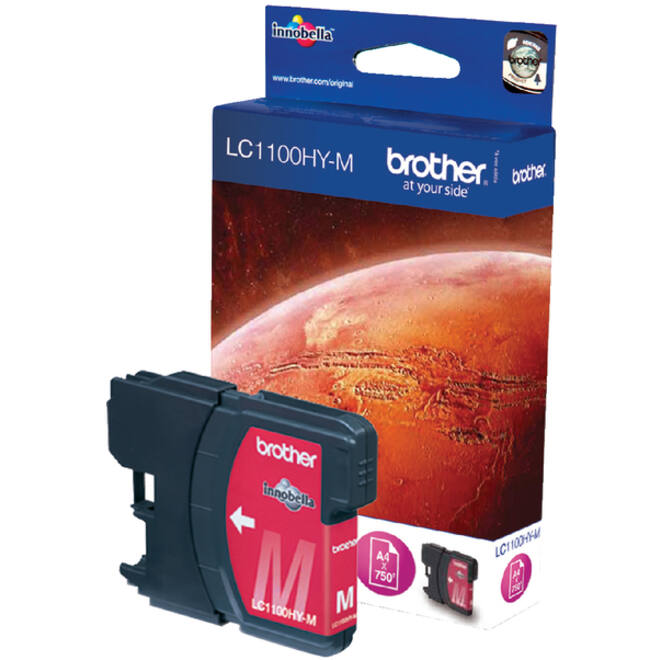 Inktcartridge Brother LC-1100HYM rood