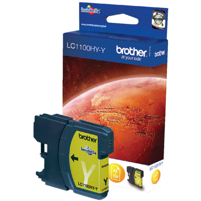 Inktcartridge Brother LC-1100HYY geel