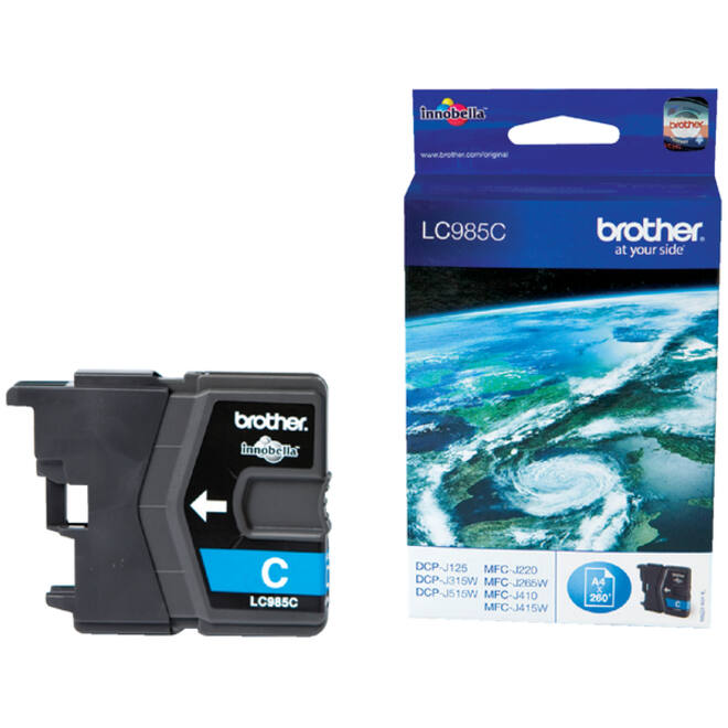 Inktcartridge Brother LC-985C blauw