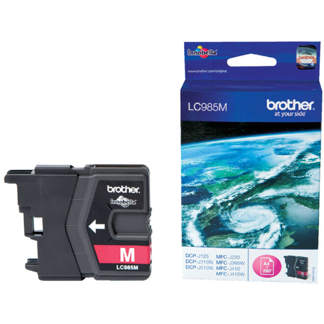 Inktcartridge Brother LC-985M rood