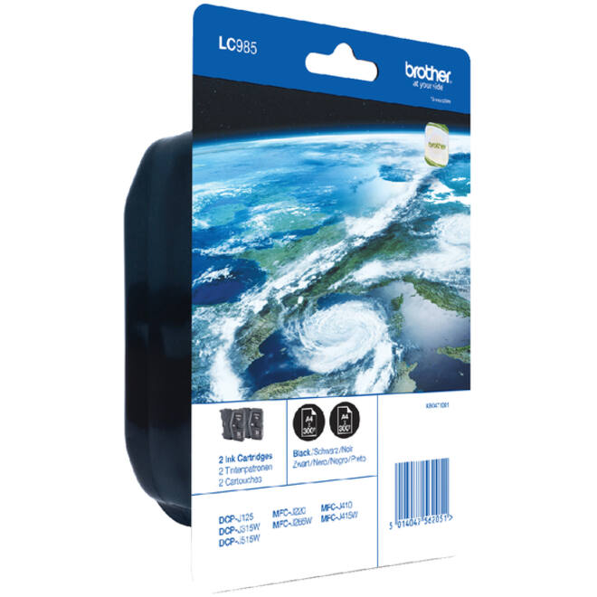 Inktcartridge Brother LC-985BK2 zwart 2x