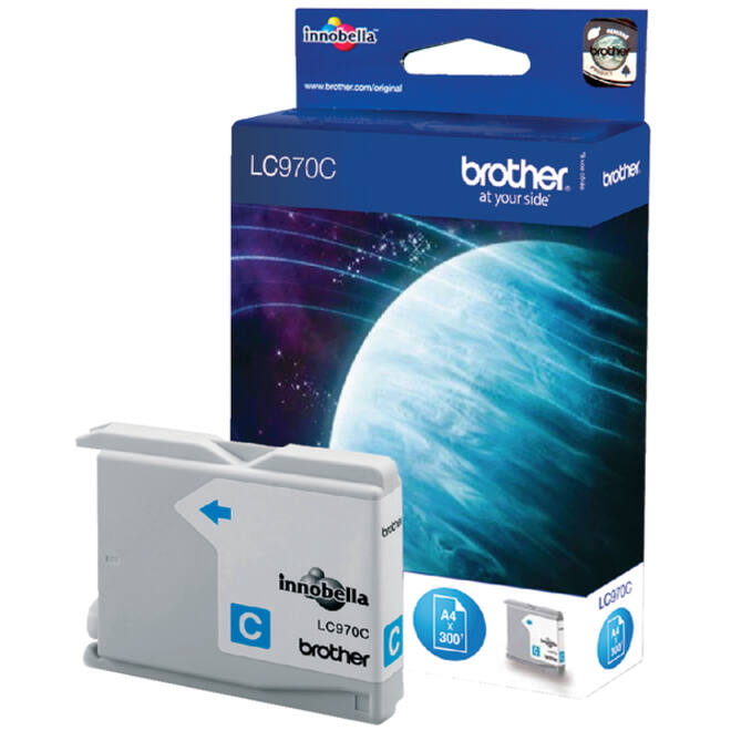 Inktcartridge Brother LC-970C blauw
