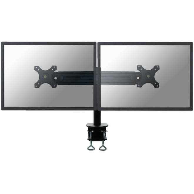 Monitorarm Neomounts D700D 2x19-30" met klem zwart