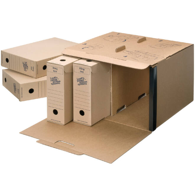 Archiefdoos Loeff Filing Box 3003 folio 345x250x80mm karton