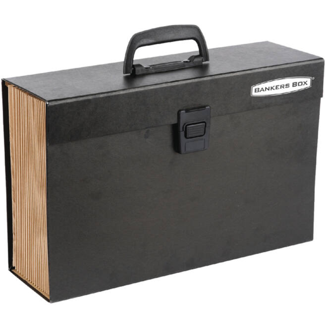 Sorteerkoffer Bankers Box Handifile 19-vaks zwart