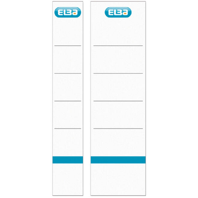Rug-insteekkaart Elba Rado breed 54x190mm wit