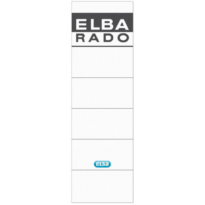 Rugetiket Elba breed 59x190mm zelfklevend wit/grijs
