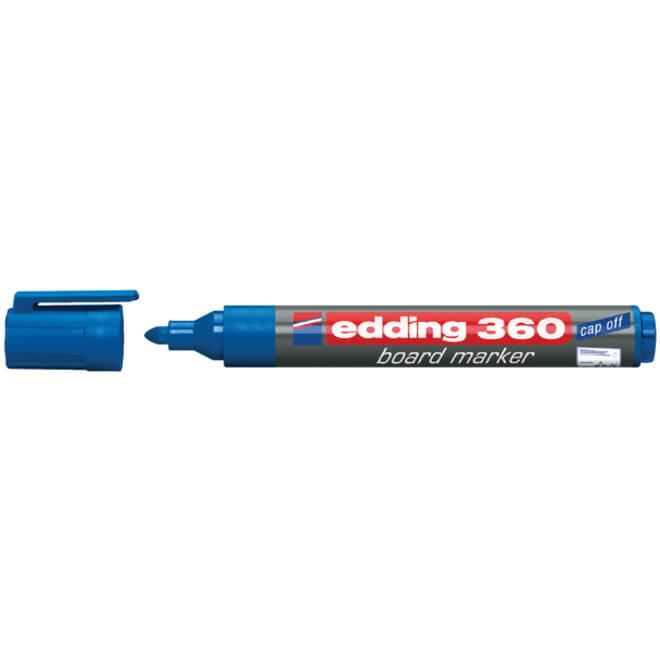 Viltstift edding 360 whiteboard rond 1.5-3mm blauw