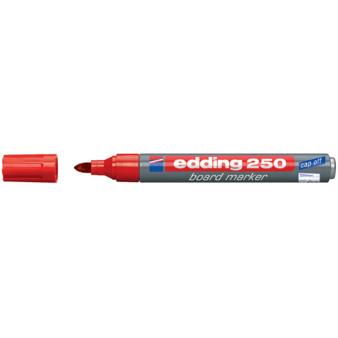 Viltstift edding 250 whiteboard rond 1.5-3mm rood