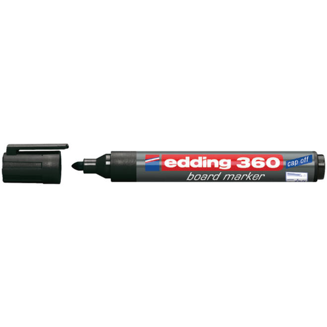 Viltstift edding 360 whiteboard rond 1.5-3mm zwart