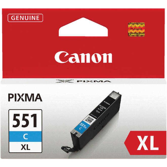 Inktcartridge Canon CLI-551XL blauw