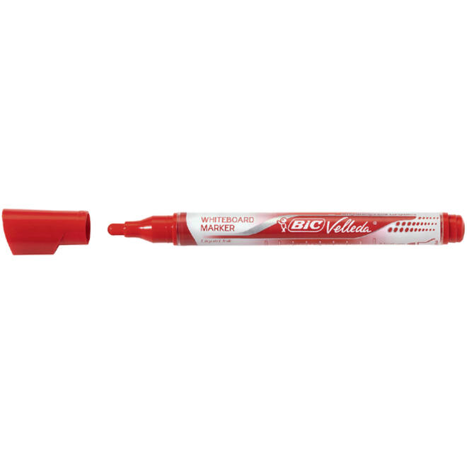 Viltstift Bic Velleda liquid whiteboard rond medium rood