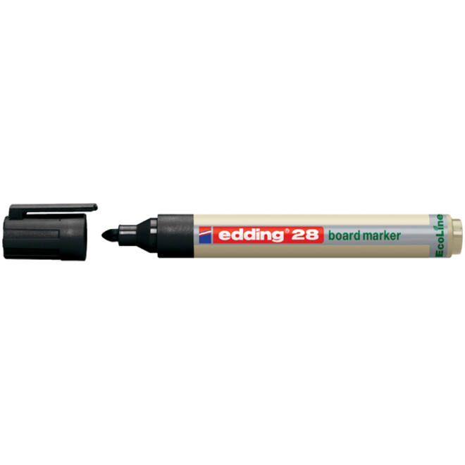 Viltstift edding 28 whiteboard Ecoline rond 1.5-3mm zwart