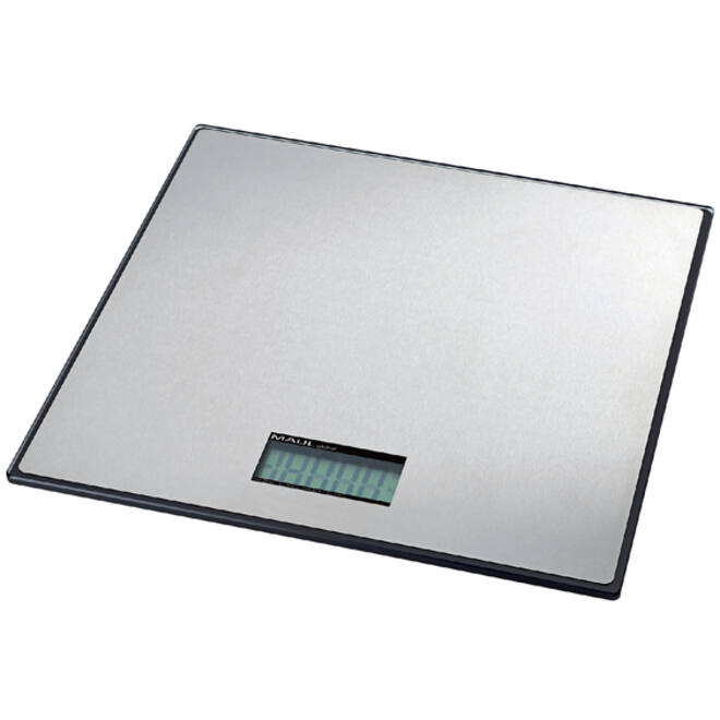 Pakketweger MAUL Global 50kg metalen plateau 32x32cm inclusief batterij zwart