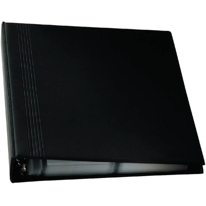Visitekaartringband Sigel VZ301 voor 400 kaarten 90x58mm velvet zwart
