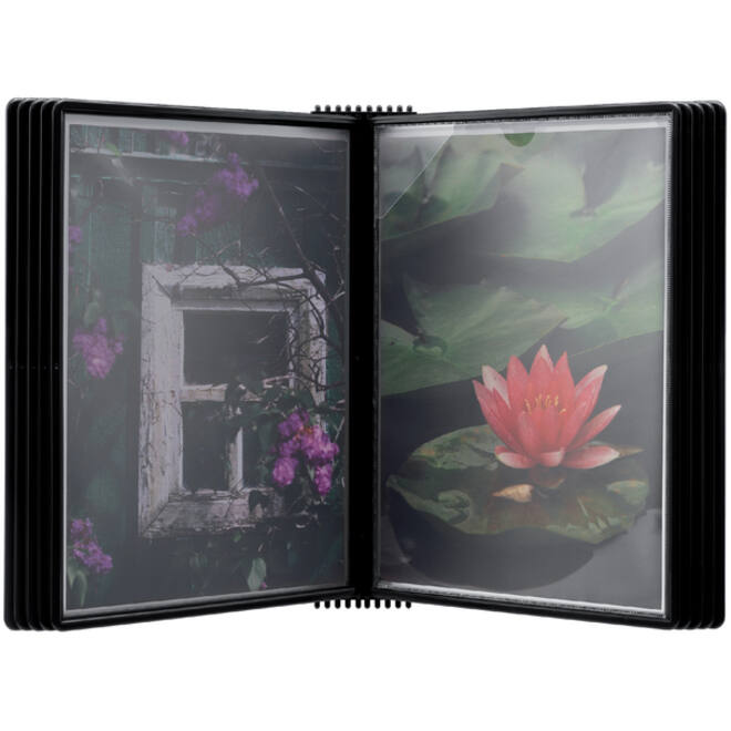 Wandelement Djois Flex-O-Frame premium A4 met 10-tassen zwart