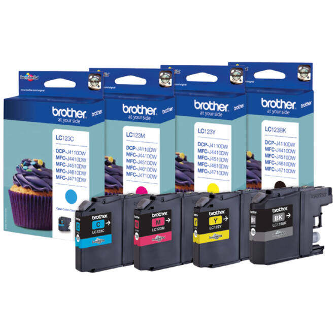 Inktcartridge Brother LC-123BK zwart