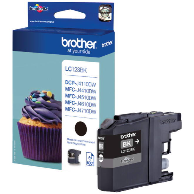 Inktcartridge Brother LC-123BK zwart