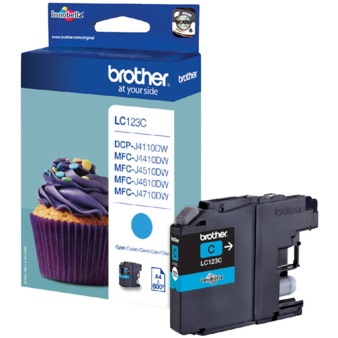 Inktcartridge Brother LC-123C blauw