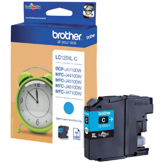 Inktcartridge Brother LC-125XLC blauw