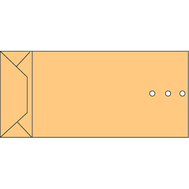 Envelop Quantore monsterzak 120x285x50mm 120gr/m2 br 250stuks