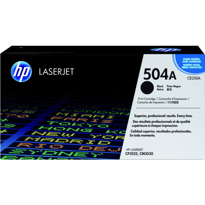Tonercartridge HP CE250A 504A zwart