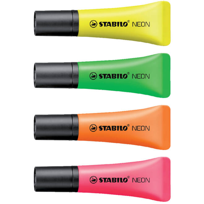 Markeerstift STABILO 72/24 neon geel