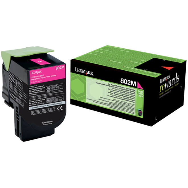 Tonercartridge Lexmark 80C20M0 prebate rood