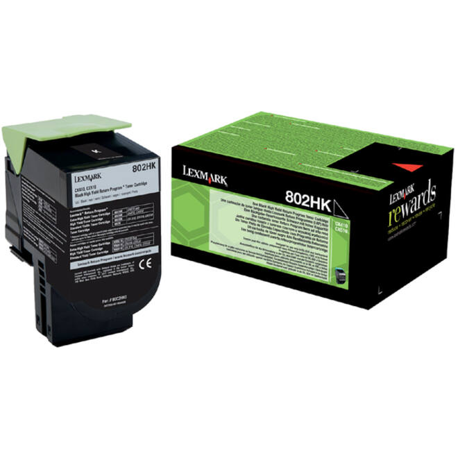 Tonercartridge Lexmark 80C2HK0 prebate zwart