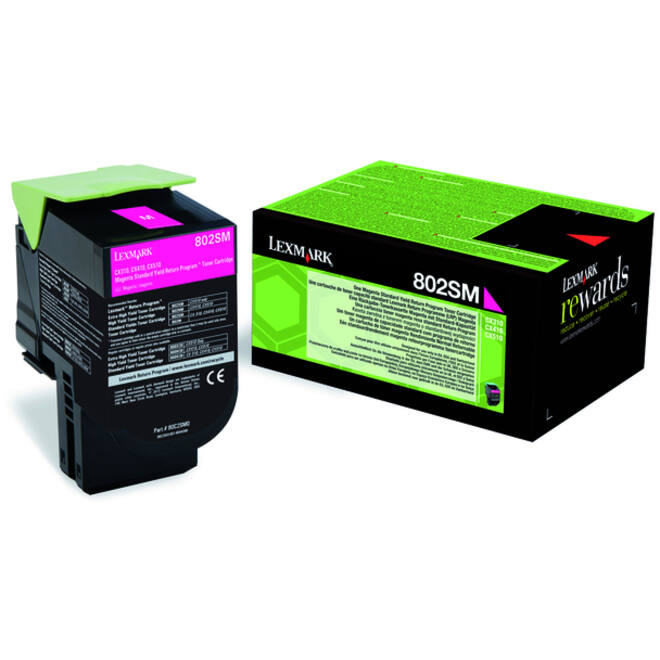Tonercartridge Lexmark 80C2SM0 prebate rood