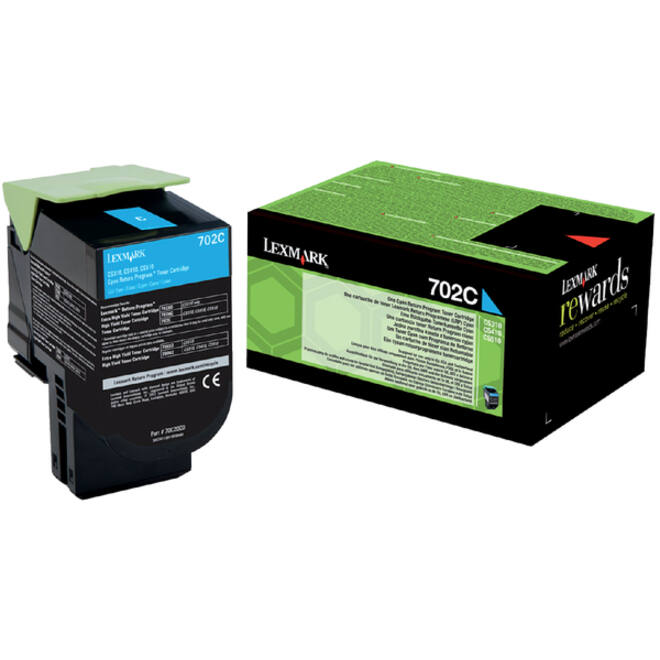 Tonercartridge Lexmark 70C20C0 prebate blauw