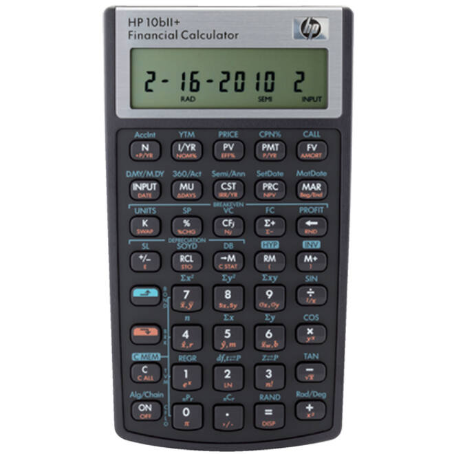 Rekenmachine HP 10BII+