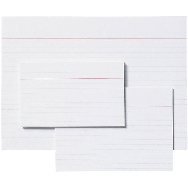 Systeemkaart Aurora 130x80mm lijn met rode koplijn 210gr wit
