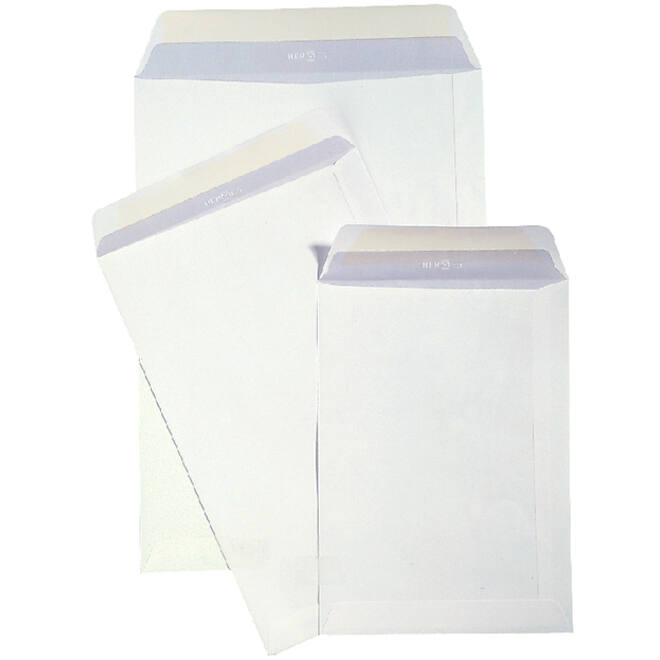 Envelop Hermes akte C5 162x229mm zelfklevend wit pak à 10 stuks