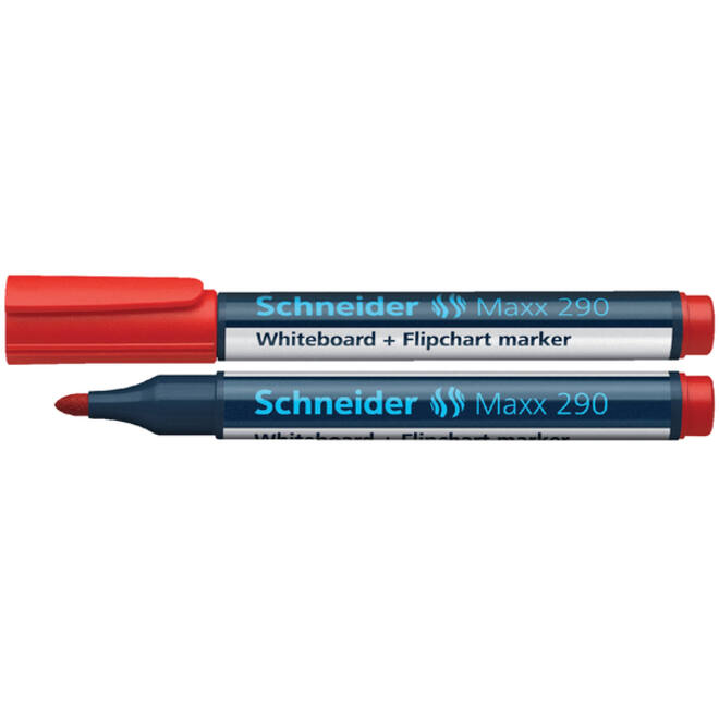 Viltstift Schneider Maxx 290 whiteboard rond 2-3mm rood