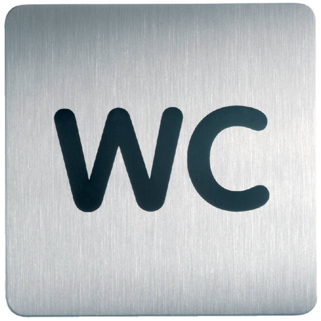 Infobord pictogram Durable 4957 vierkant wc 150mm