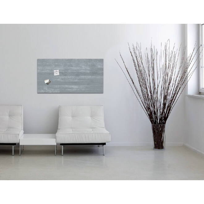 Glasbord Sigel magnetisch 910x460x15mm beton design