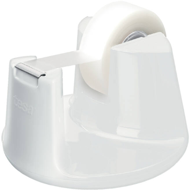 Plakbandhouder Tesa Compact wit met 1rol tape 19mmx33m