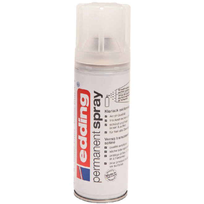 Verfspuitbus edding 5200 permanent spray glans blank