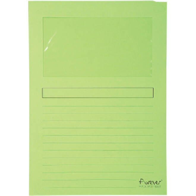 Venstermap Exacompta Forever L-model 120gr lichtgroen 100 stuks