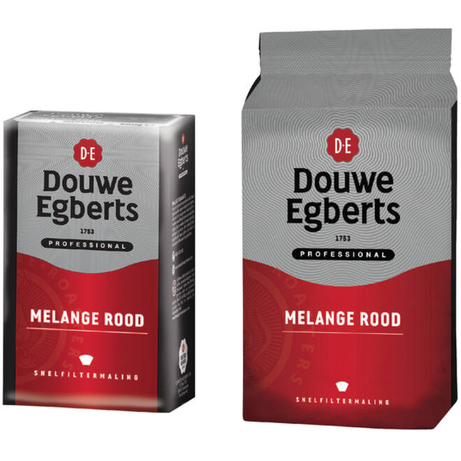 Koffie Douwe Egberts snelfiltermaling Melange Rood 1kg