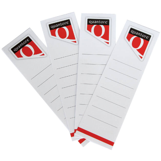 Rugetiket Quantore breed 58x190mm zelfklevend wit