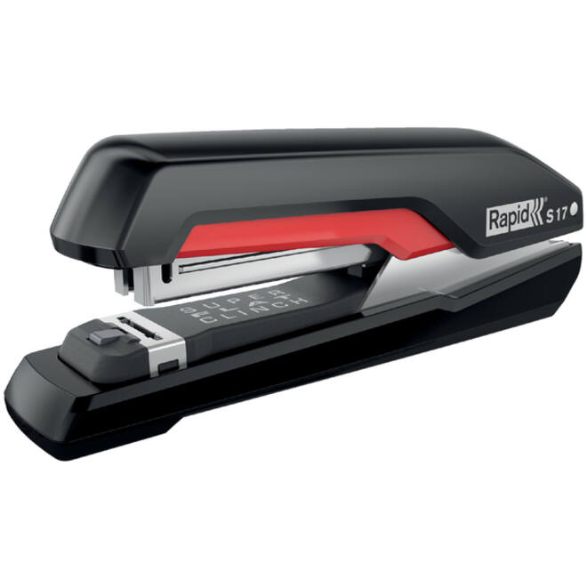 Bureaunietmachine Rapid Supreme fullstrip S17 30 vel zwart/rood
