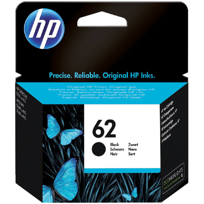 Inktcartridge HP C2P04AE 62 zwart