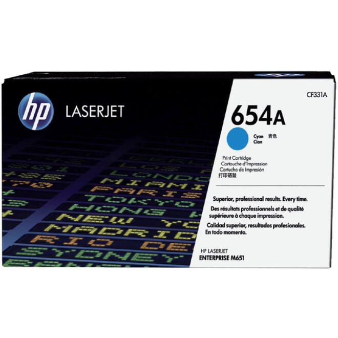 Tonercartridge HP CF331A 654A blauw