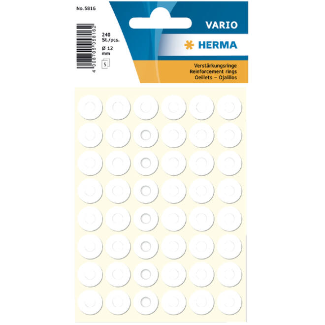 Versterkingsringen HERMA 5816 12mm 240stuks