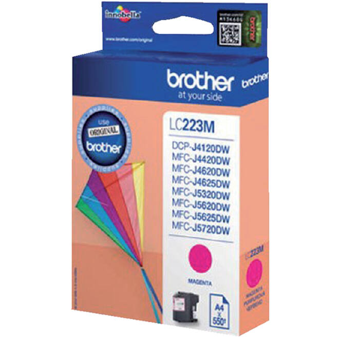 Inktcartridge Brother LC-223M rood