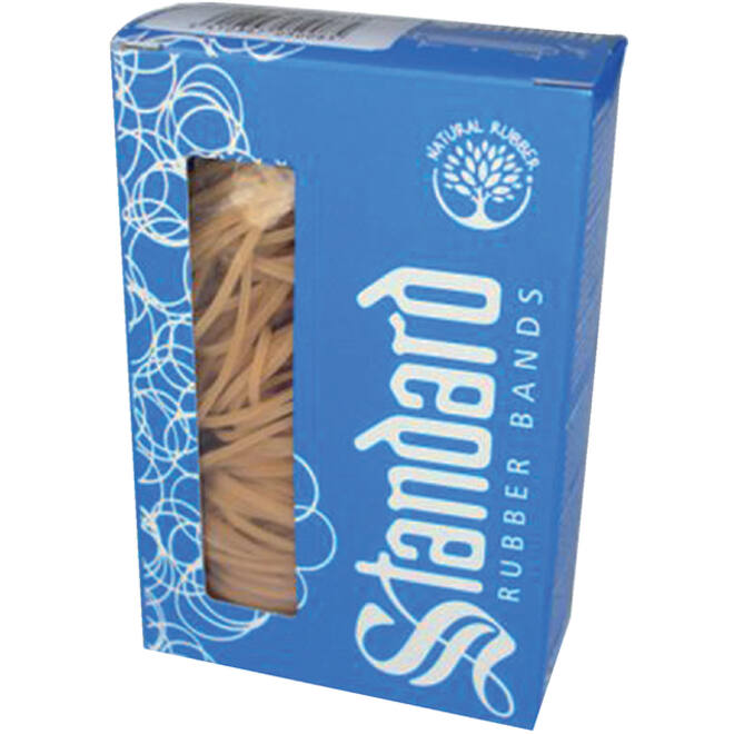Elastiek Standard Rubber Bands 18 80x1.5mm 50gr 160 stuks bruin