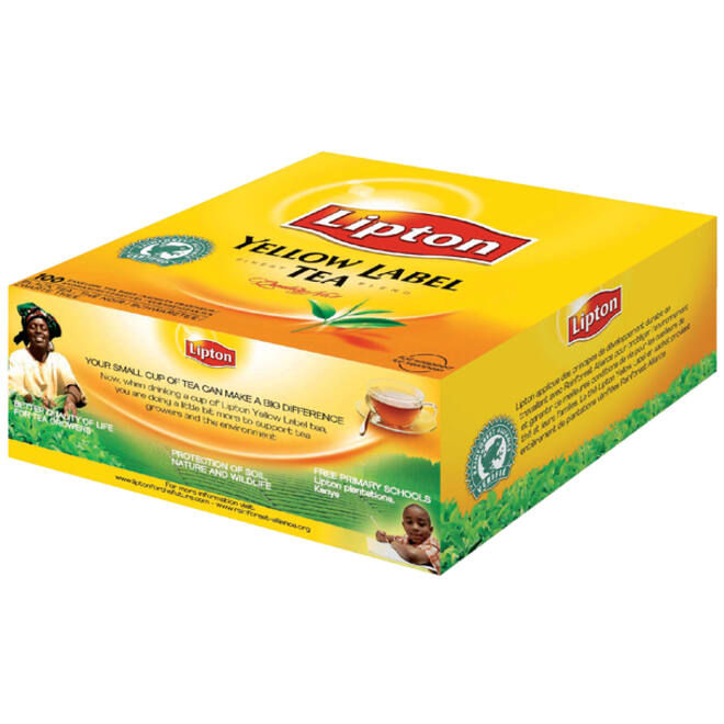 Thee Lipton yellow label met envelop 100x1.5gr